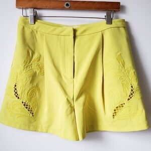 Jealous Tomato Embroidered Cut Out Shorts